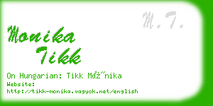 monika tikk business card